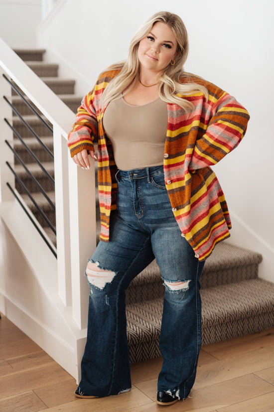 Henny Penny Striped Cardigan - GeeGee