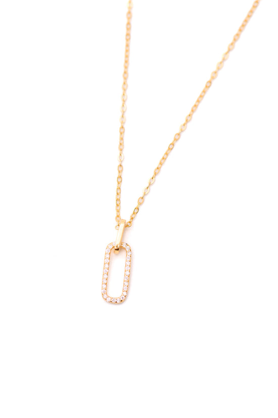 Hooked on You Necklace - 18K Gold