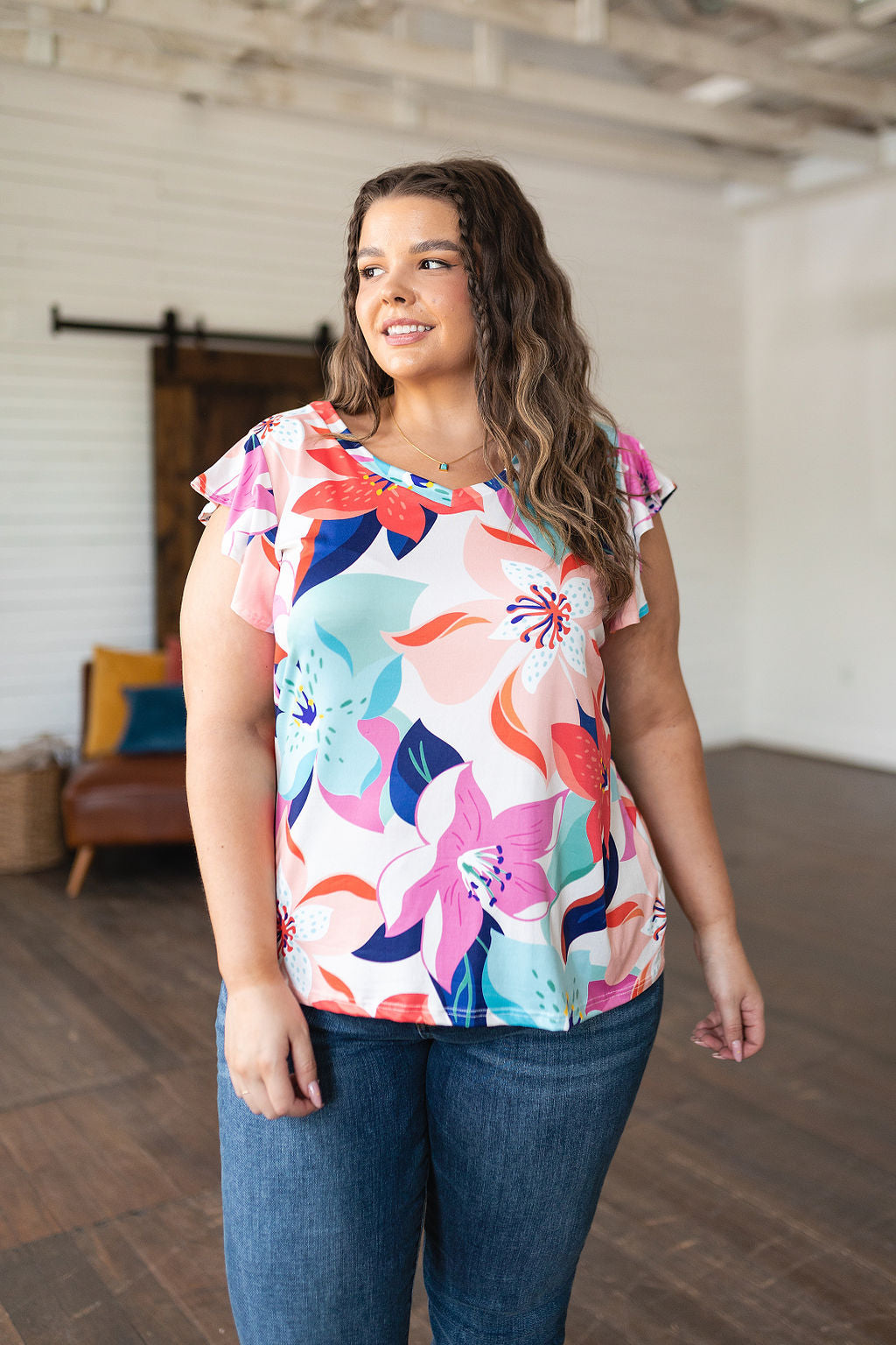 Impossible to Ignore Floral Blouse - Haptics