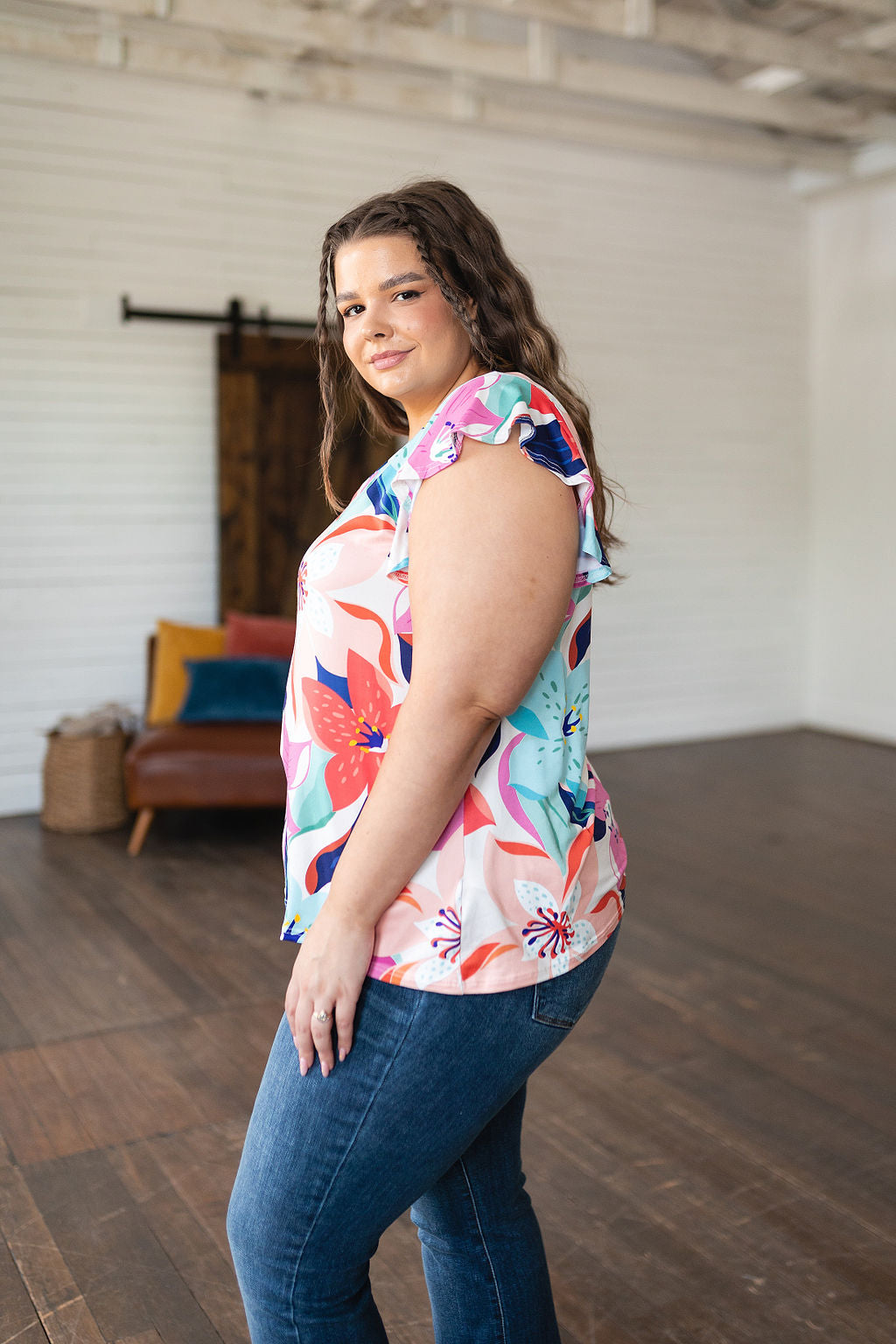 Impossible to Ignore Floral Blouse - Haptics