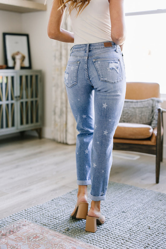 Juliet Star Crossed Boyfriend Jeans - Judy Blue