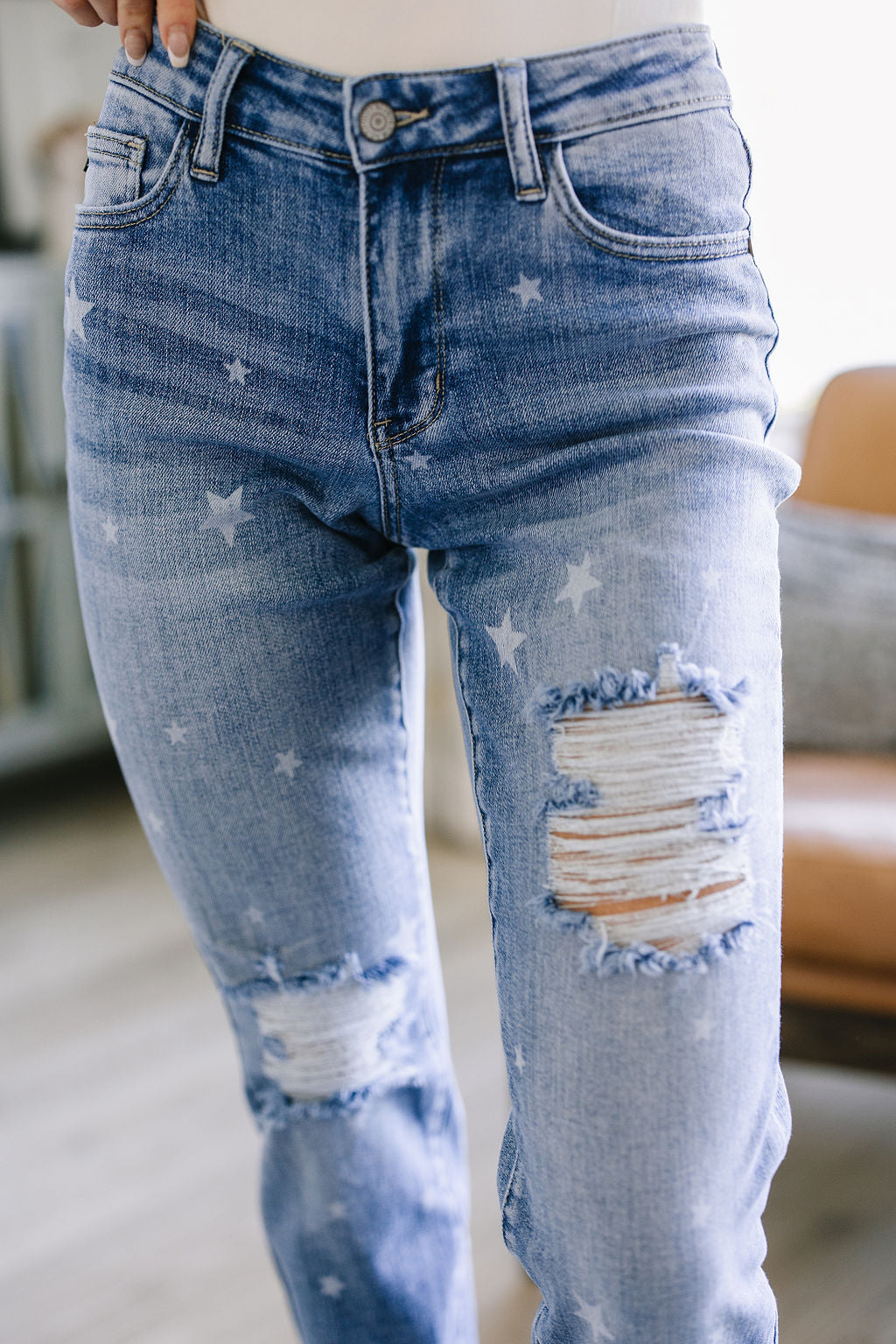 Juliet Star Crossed Boyfriend Jeans - Judy Blue