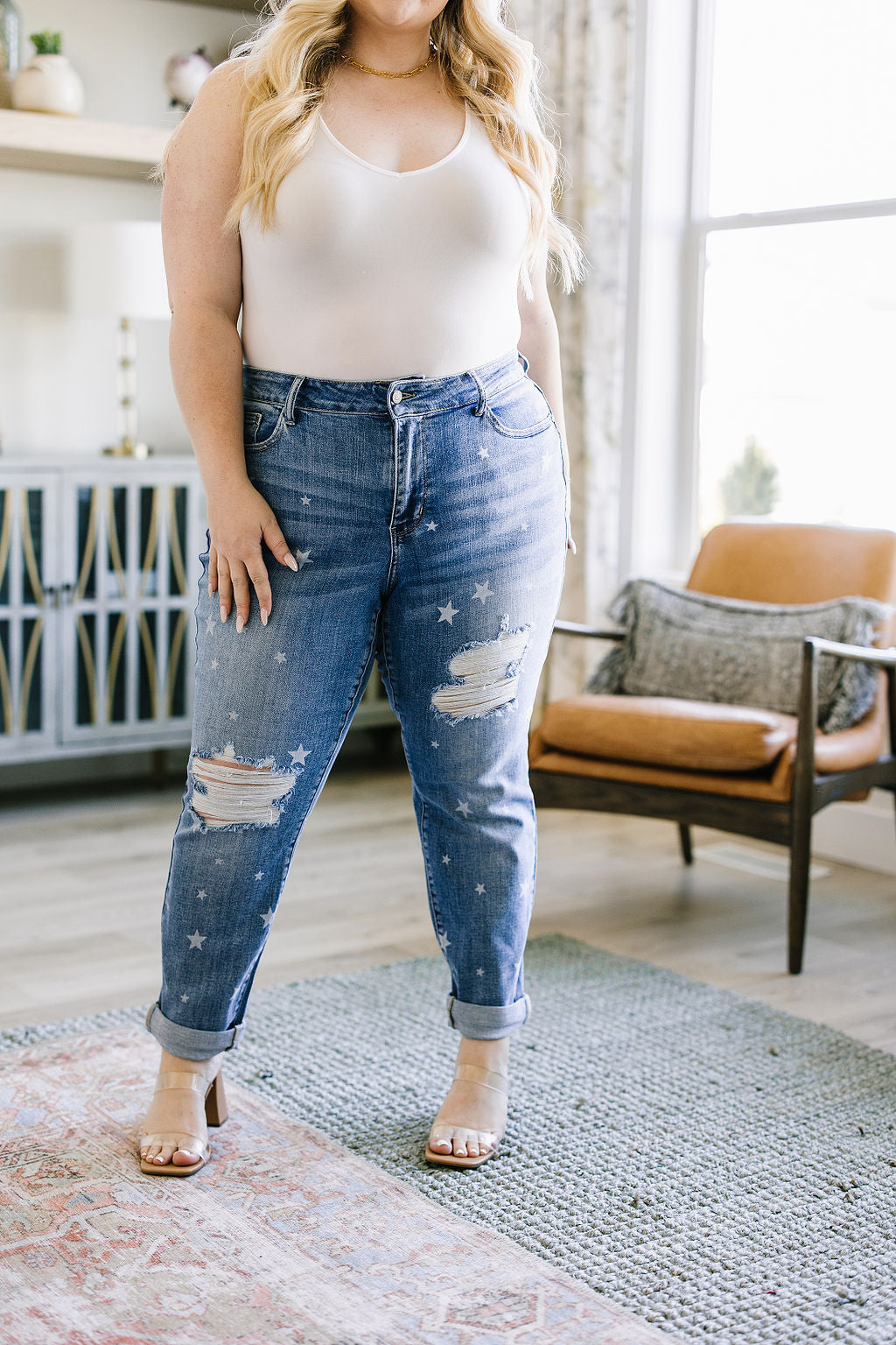 Juliet Star Crossed Boyfriend Jeans - Judy Blue