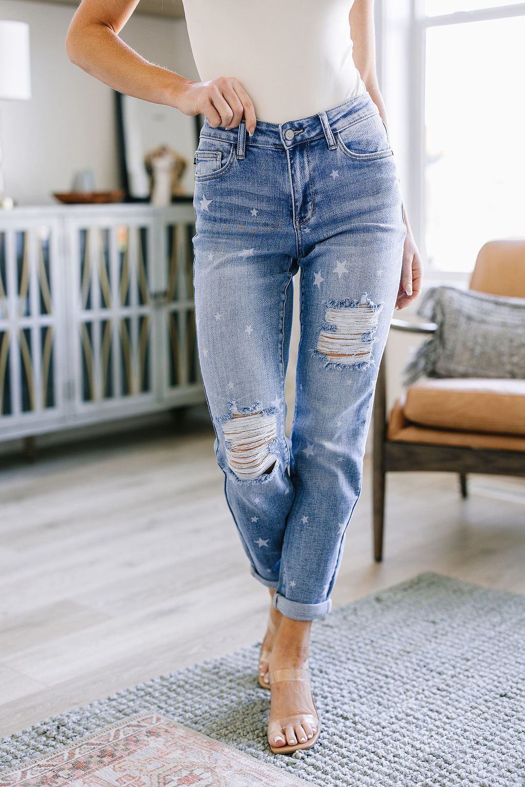 Juliet Star Crossed Boyfriend Jeans - Judy Blue