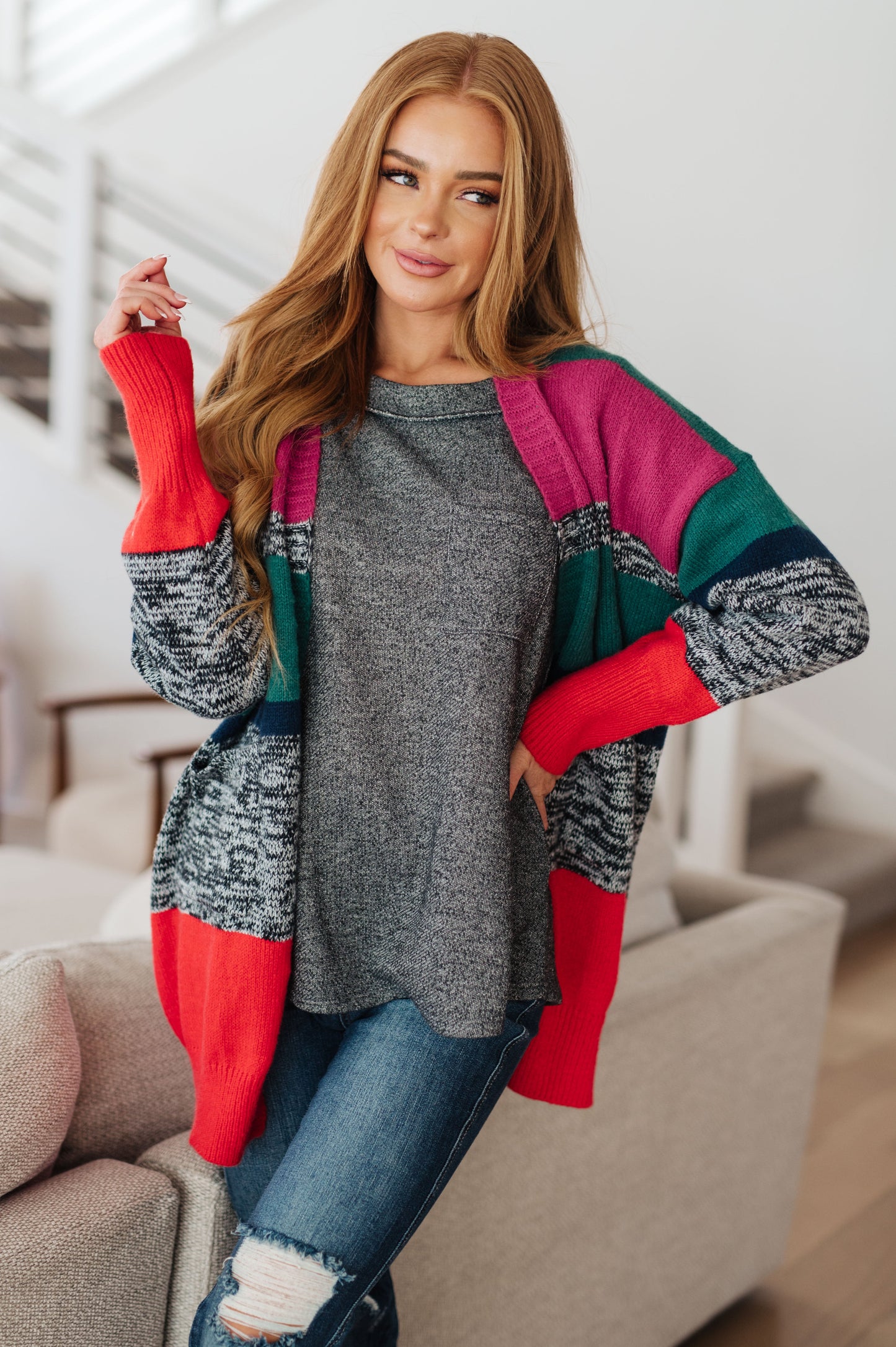 Keep it Cozy Striped Cardigan - Haptics