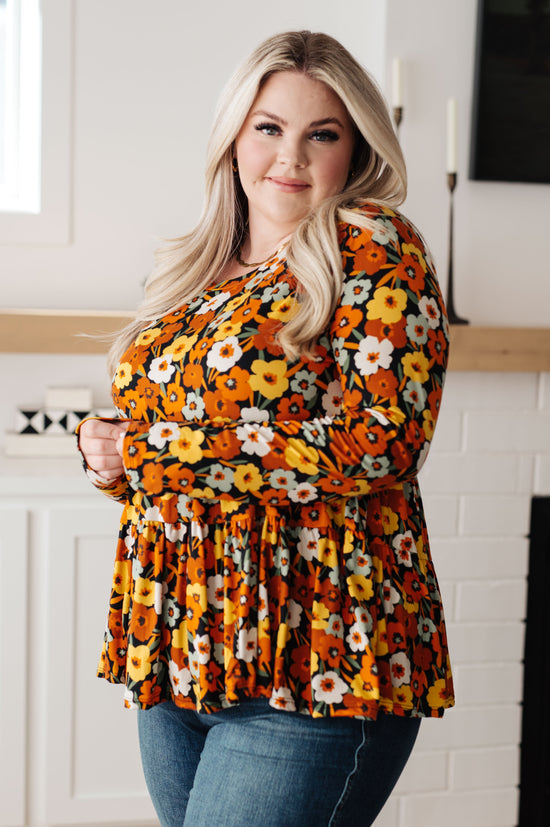 Let's Get Going Floral Babydoll Top - Haptics