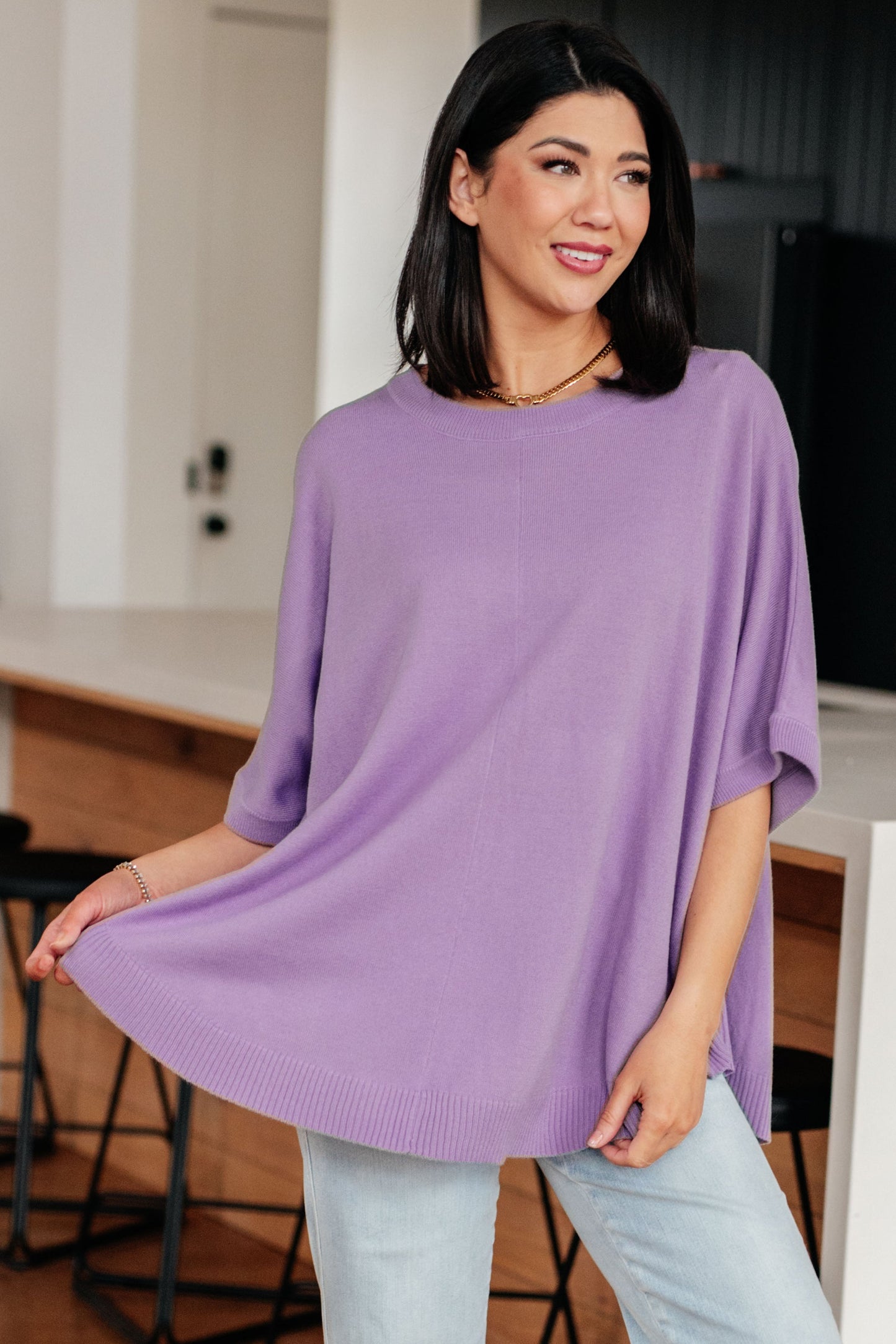 Lilac Whisper Dolman Sleeve Top - Andree By Unit