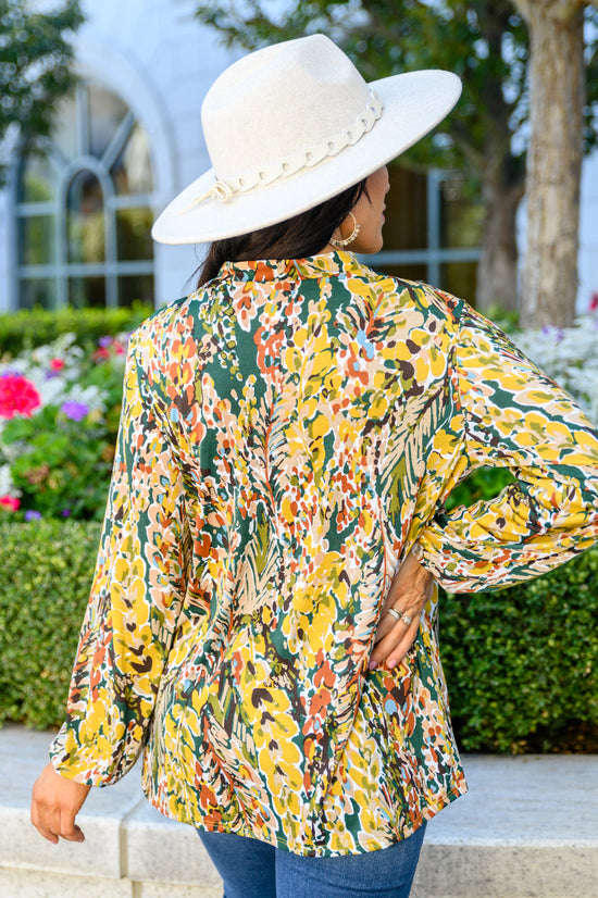 Lilly Ann Floral Print Blouse