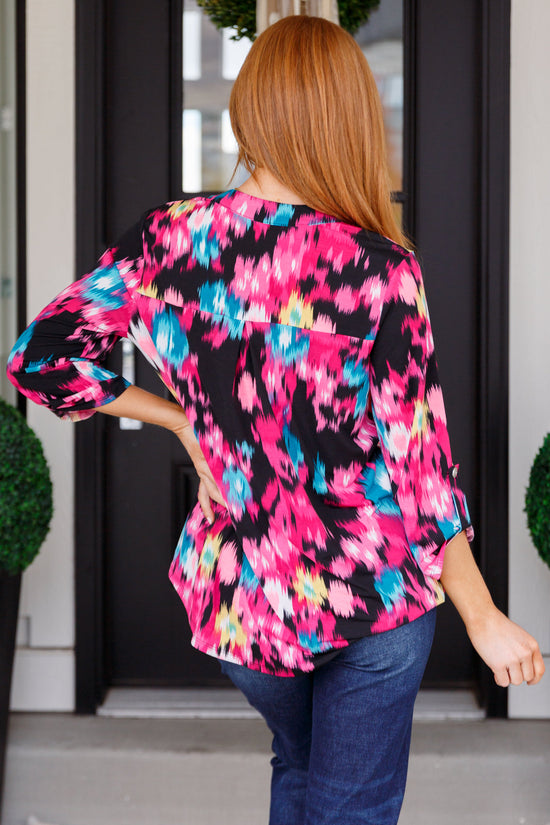 Little Lovely Blouse in Painted Floral - Dear Scarlett