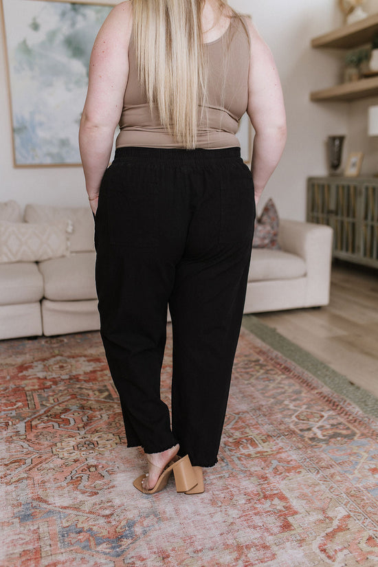 Love Me Dearly High Waisted Pants in Black - Cotton Bleu