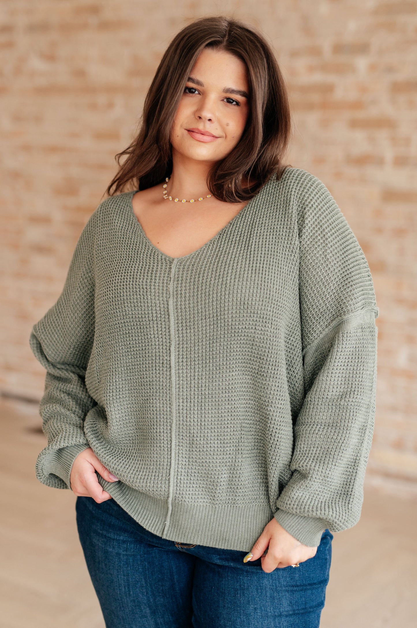 Magi Lune V-Neck Sweater - Heyson