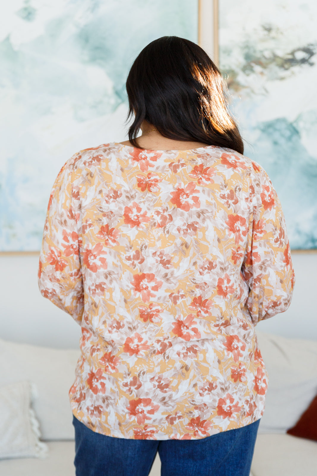 Marigold Dreams Floral Blouse - Emily Wonder