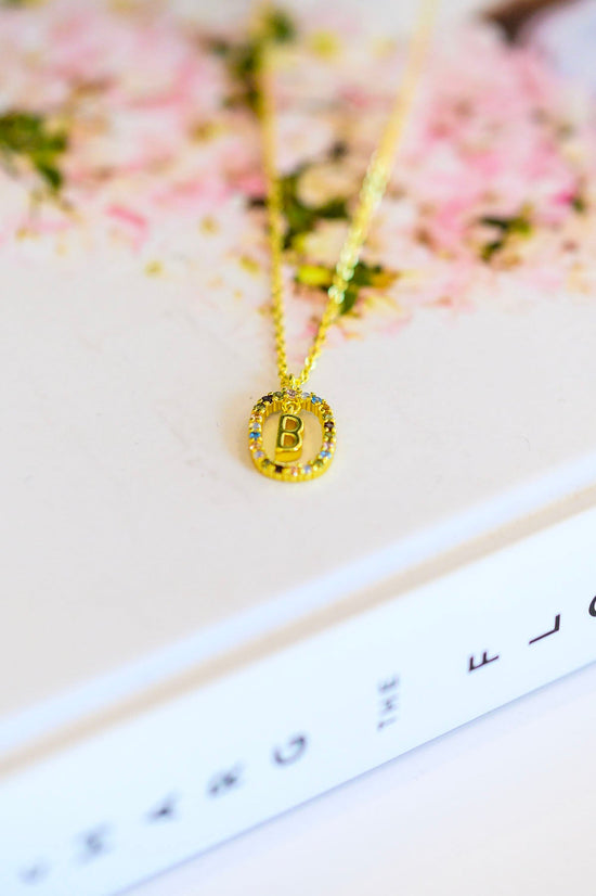 Mi Amor - Initial Necklace - 18K Gold