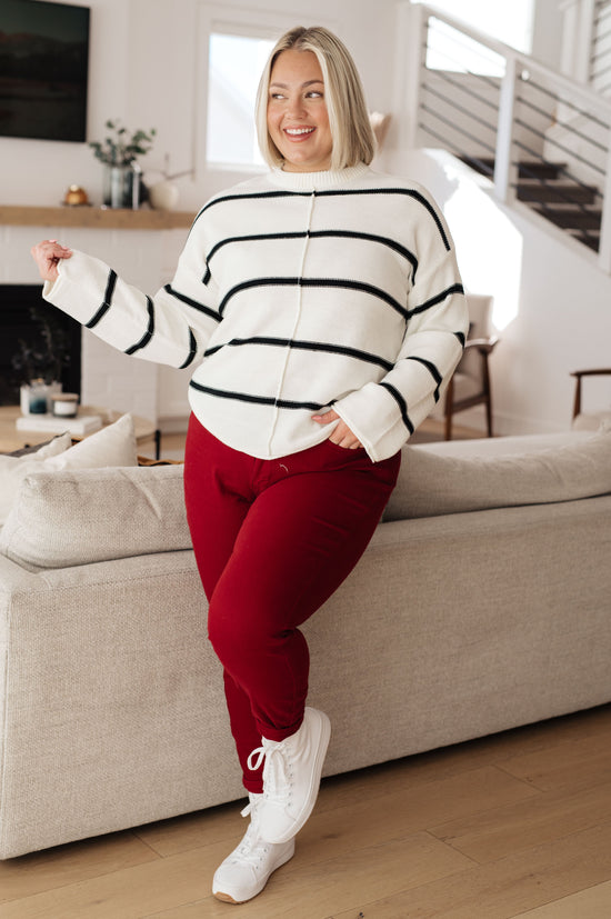 More or Less Striped Sweater - Andree By Unit