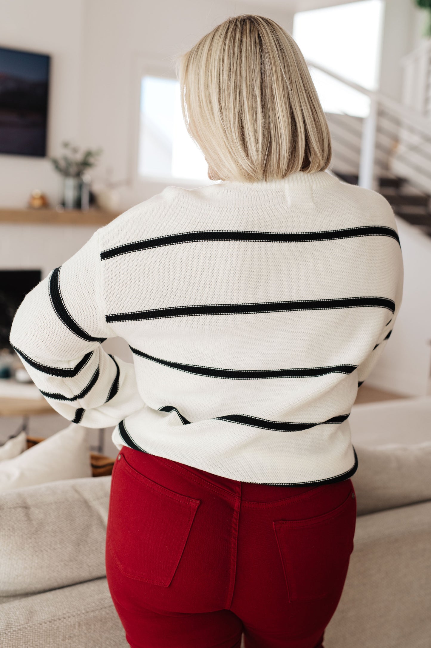 More or Less Striped Sweater - Andree By Unit