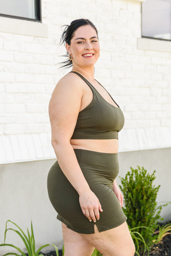 Next Move Sports Bra In Olive