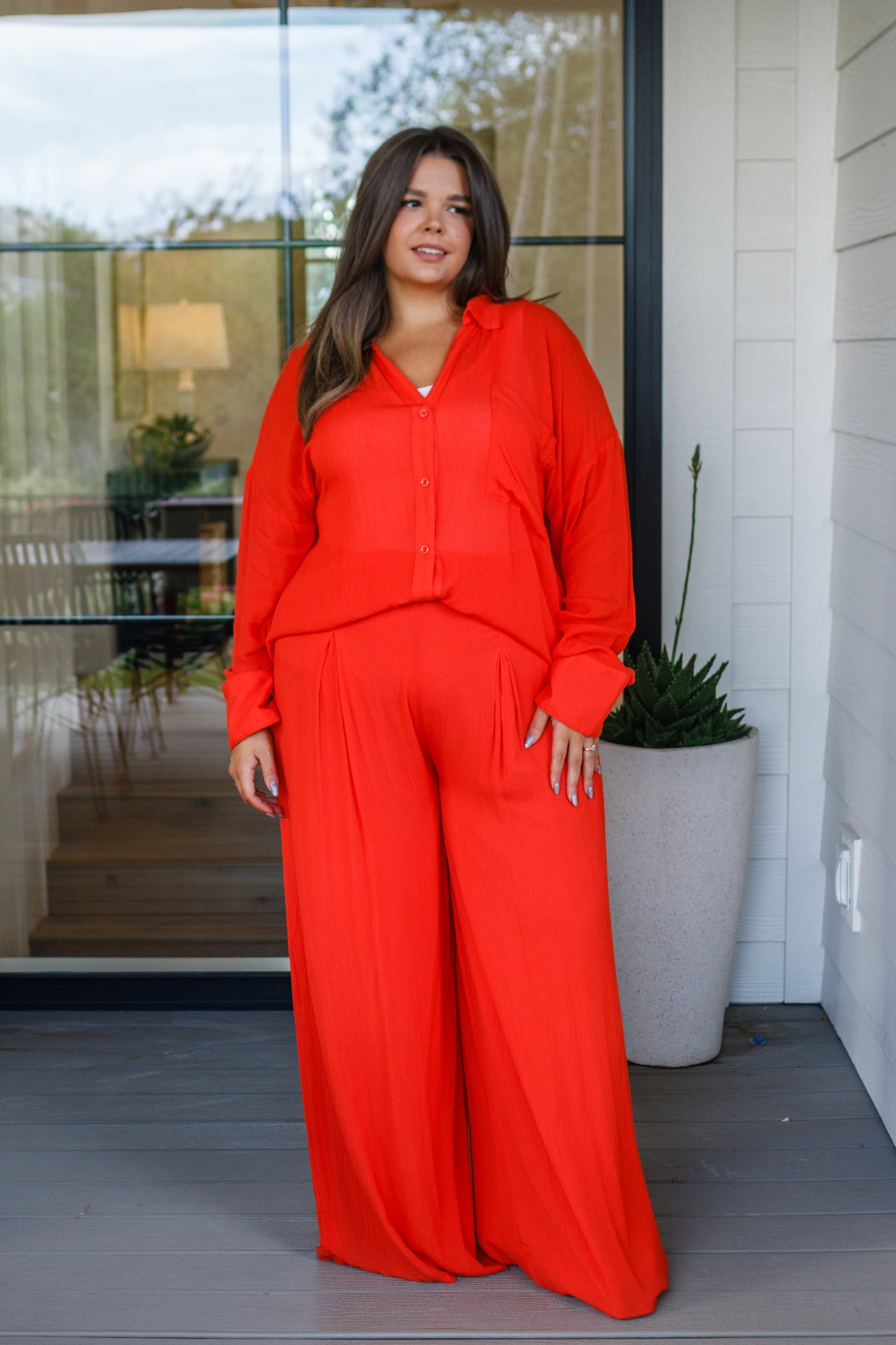 Not So Subtle Wide Leg Pants - GeeGee