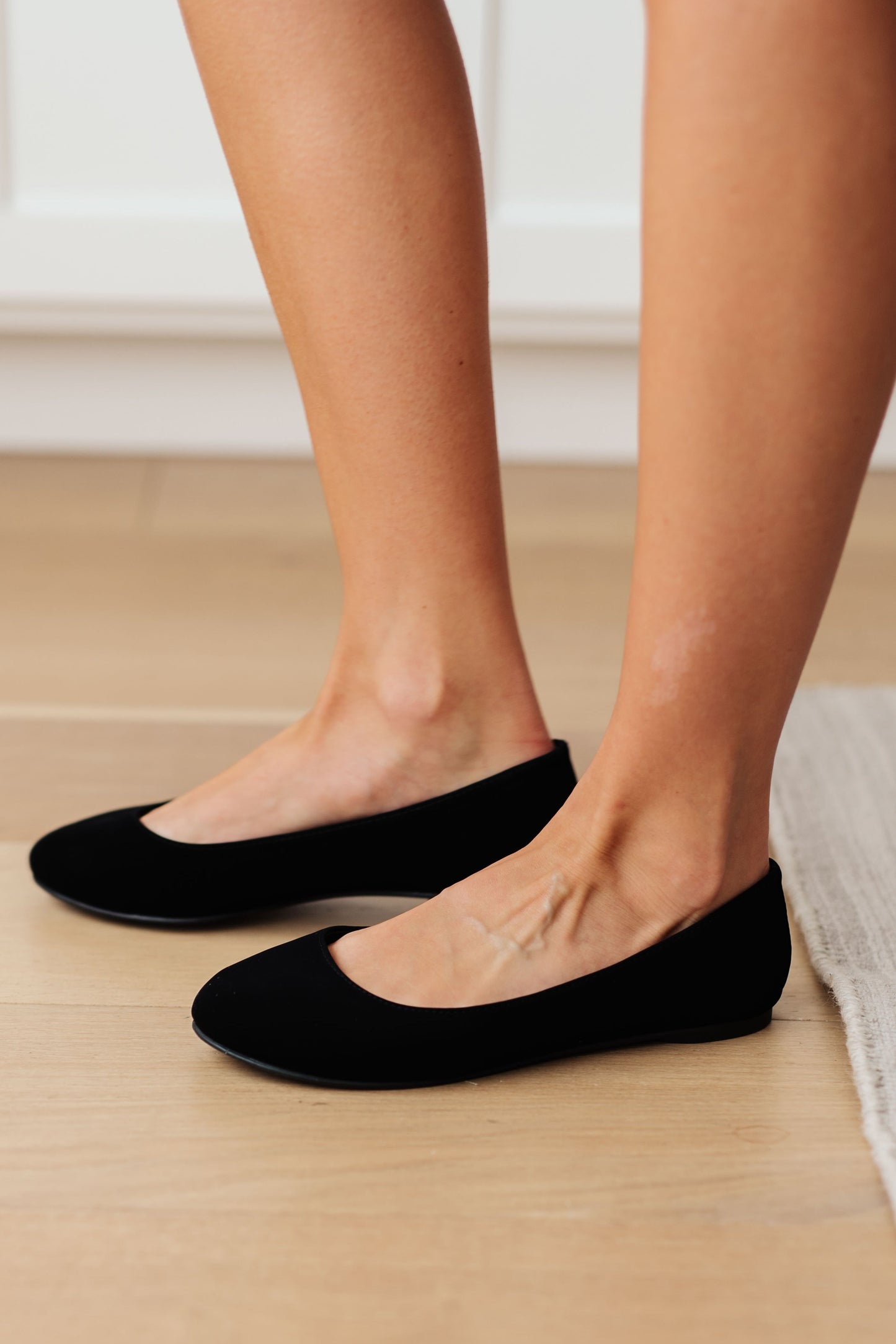 On Your Toes Ballet Flats in Black - SODA