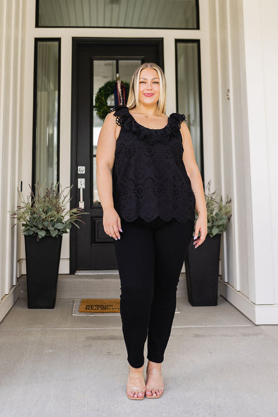 Parisian Stroll Lace Blouse in Black - Andree by Unit