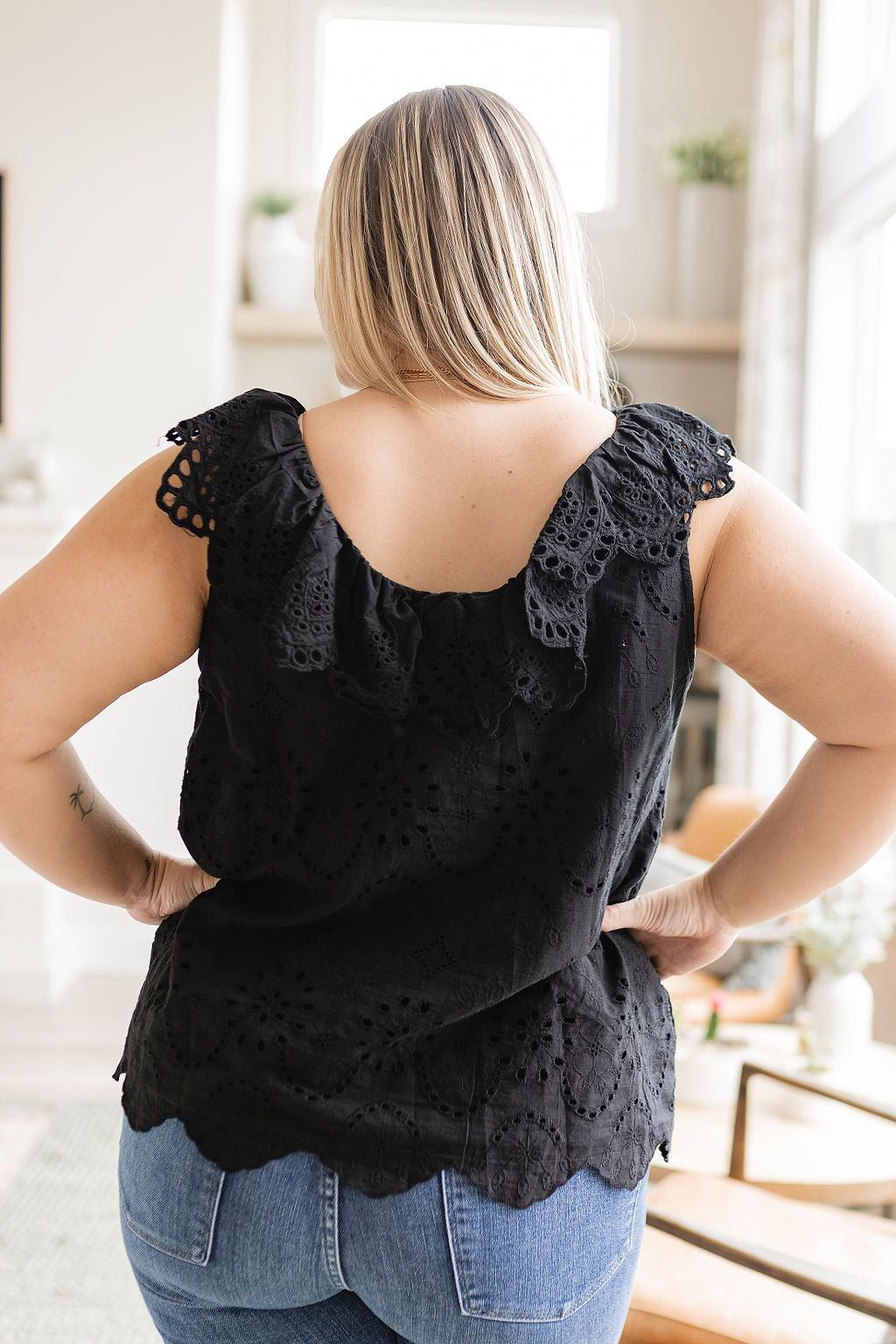 Parisian Stroll Lace Blouse in Black - Andree by Unit