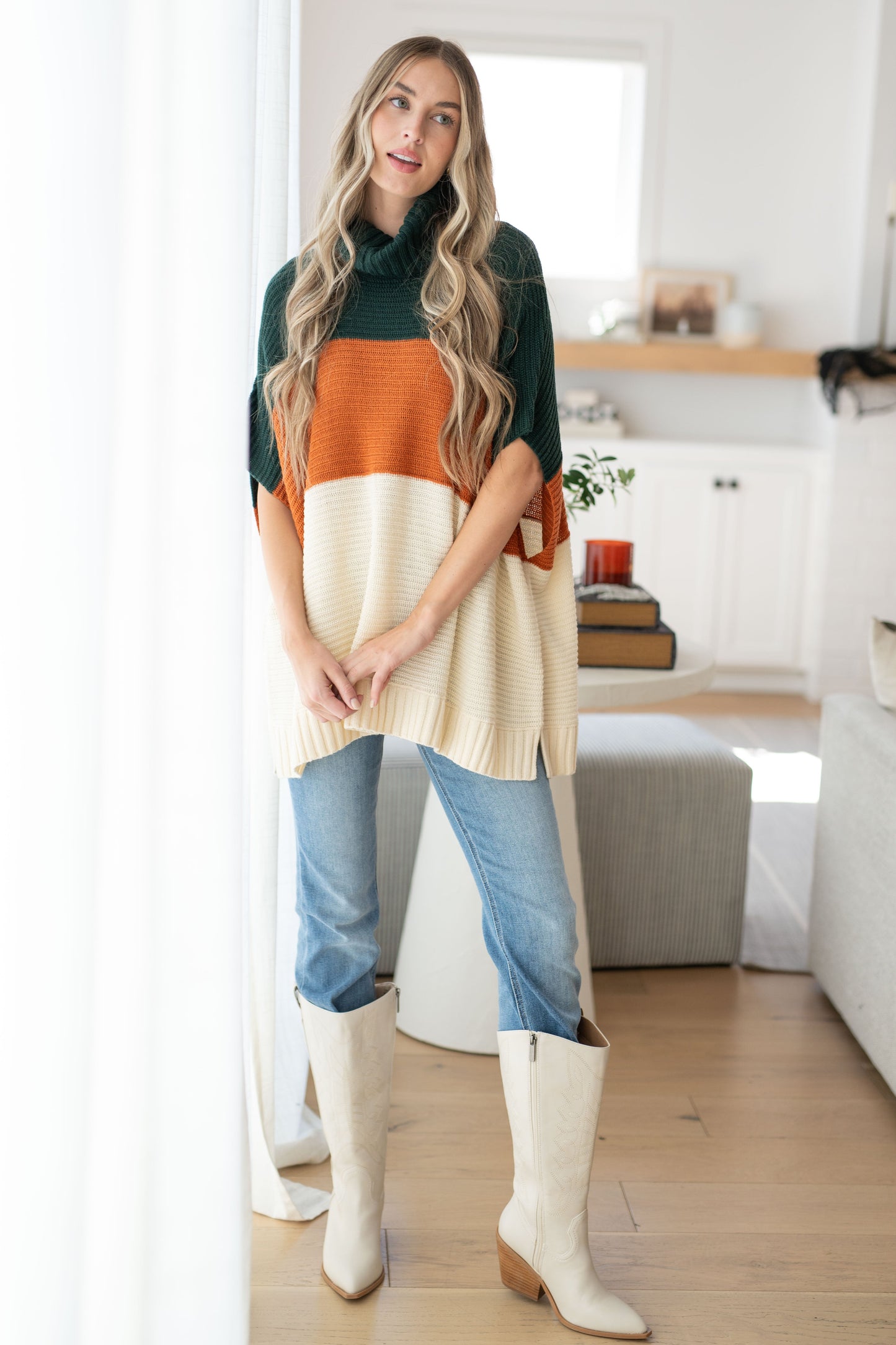 Perfectly Prompted Turtleneck Sweater - Andree By Unit