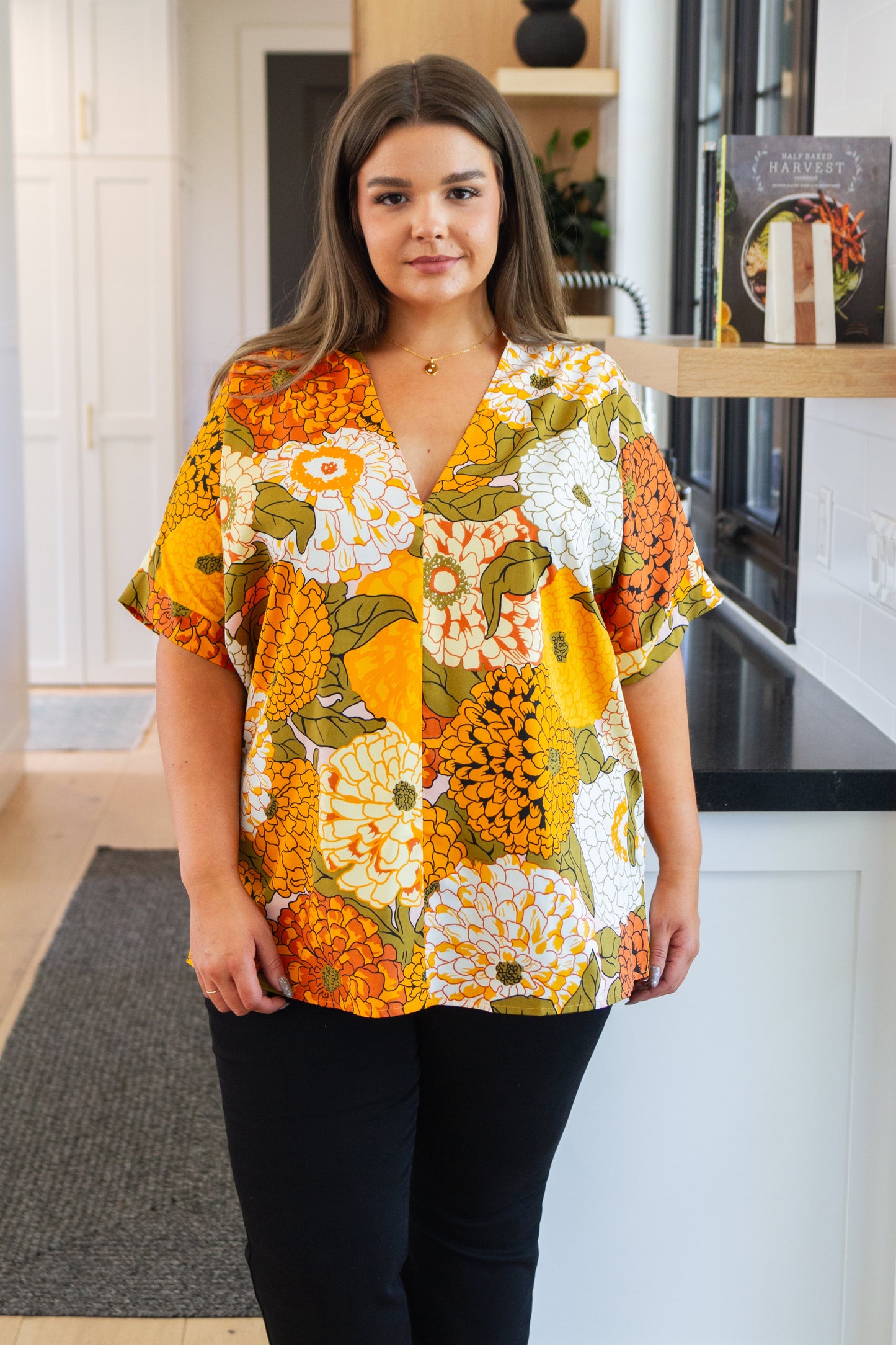 Picking Blooms Blouse in Amber Mix - Jodifl