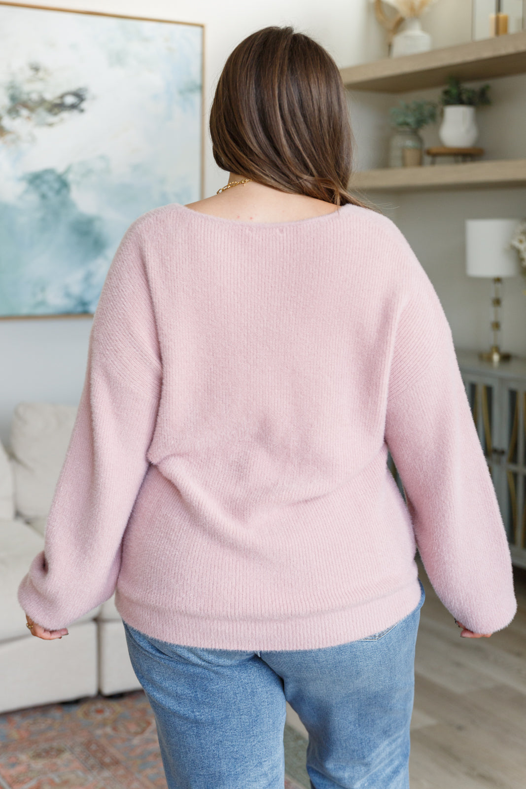 Plush Feelings V-Neck Sweater - GeeGee