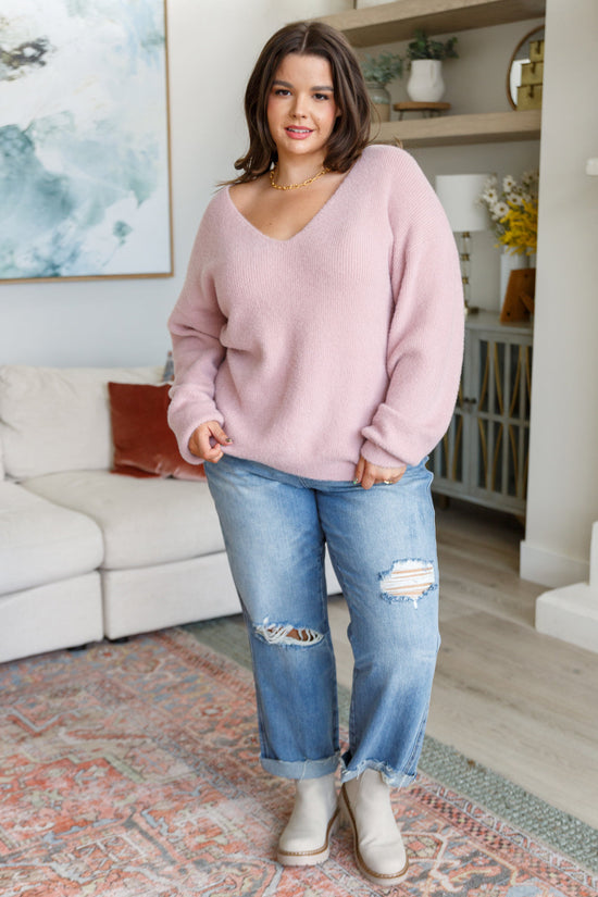 Plush Feelings V-Neck Sweater - GeeGee