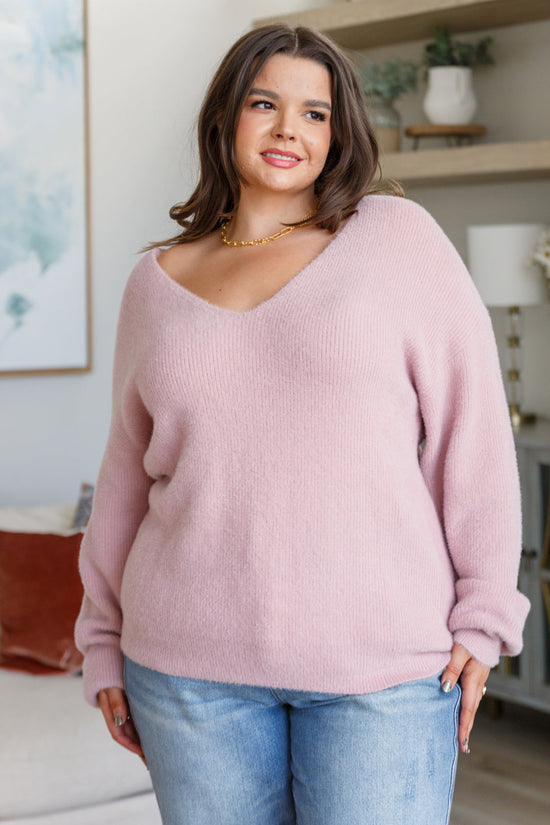 Plush Feelings V-Neck Sweater - GeeGee