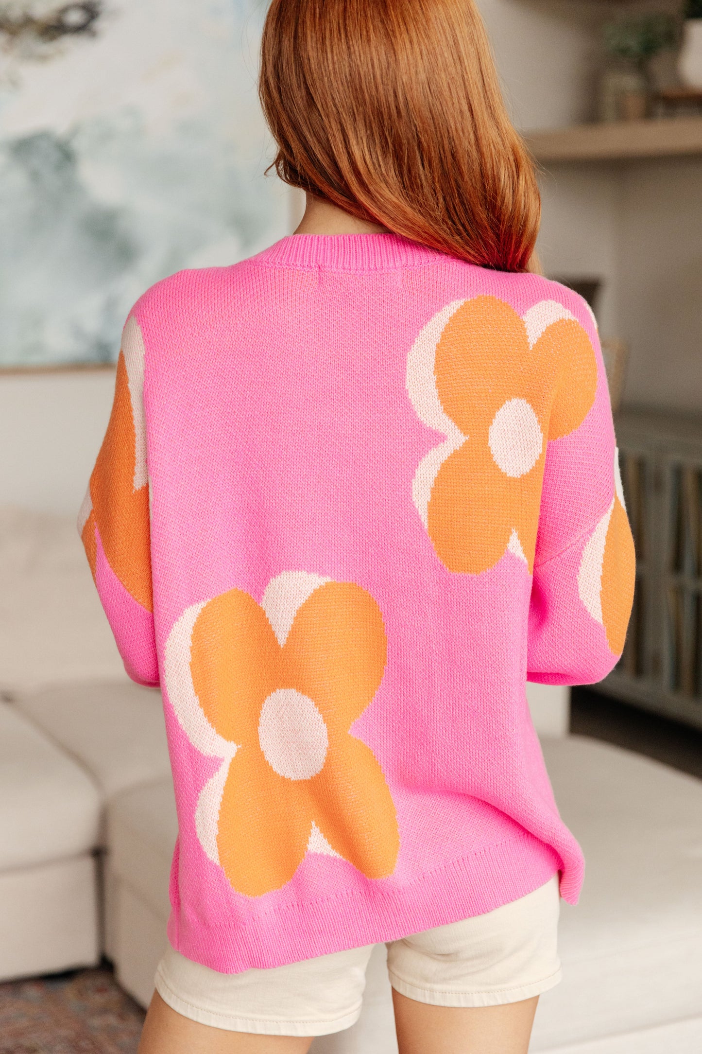 Quietly Bold Mod Floral Sweater - One Eleven North