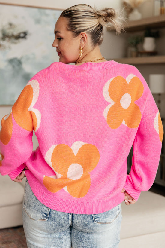 Quietly Bold Mod Floral Sweater - One Eleven North