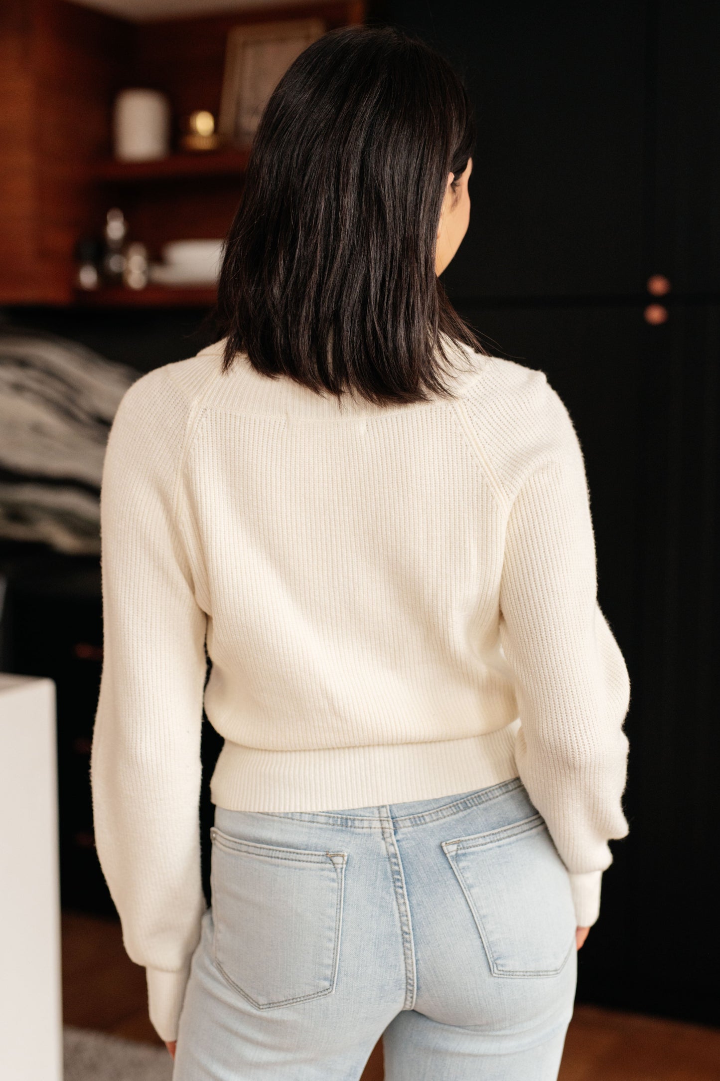 Requisite Request Surplice Crop Sweater - One Eleven North