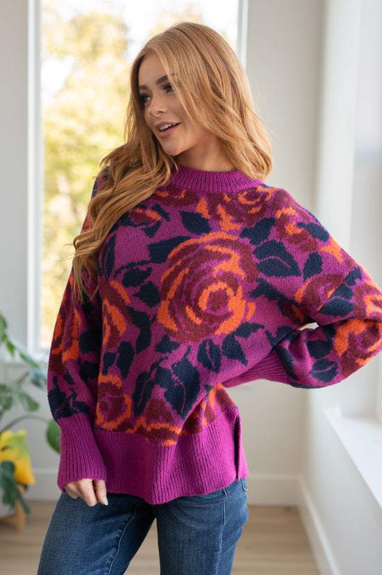 Rosie Posey Floral Sweater - Jodifl