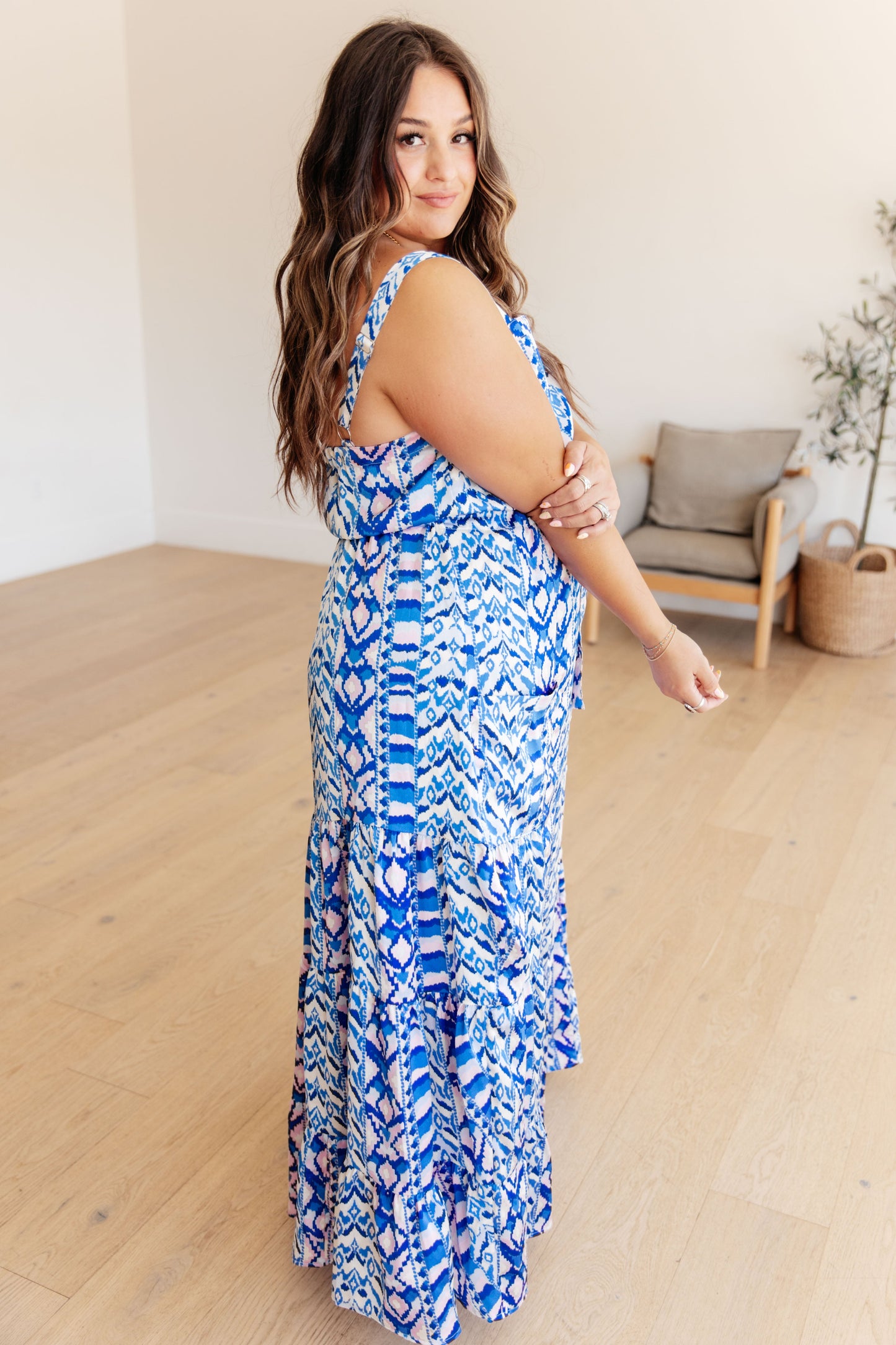 Seas The Day Maxi Dress - White Birch