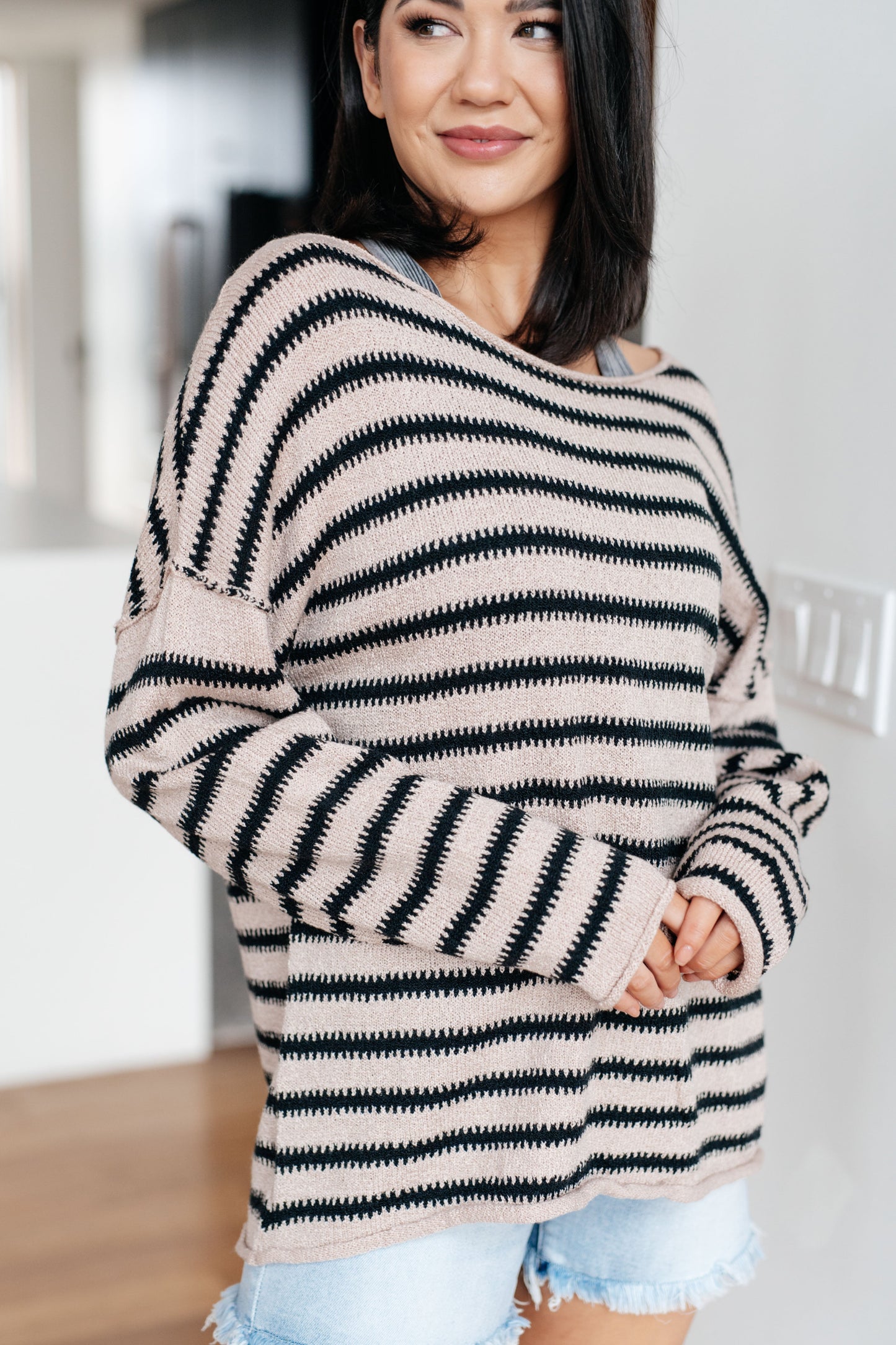 Self Assured Striped Sweater - One Eleven North