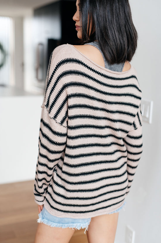 Self Assured Striped Sweater - One Eleven North