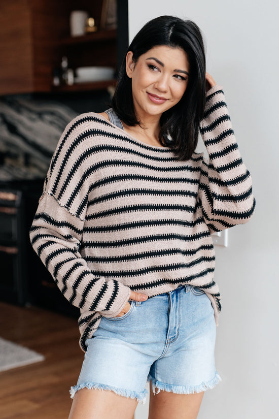 Self Assured Striped Sweater - One Eleven North