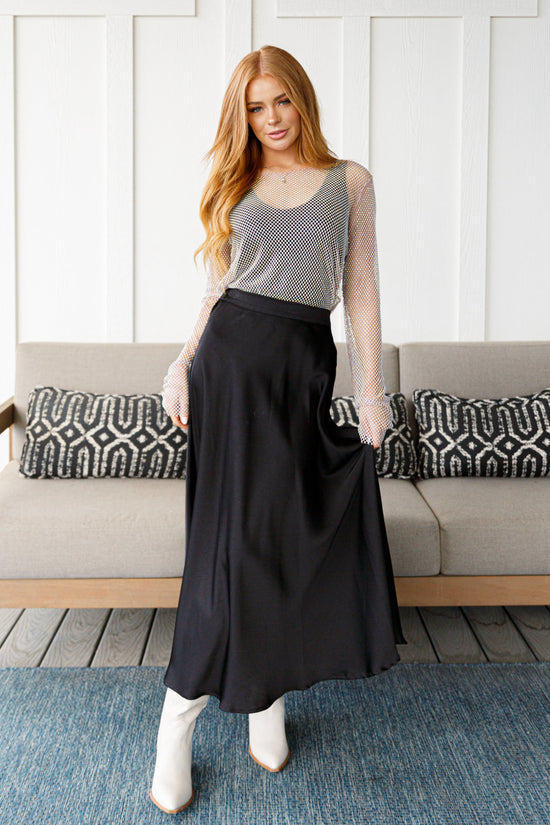 Timeless Tale Maxi Skirt in Black - Jodifl