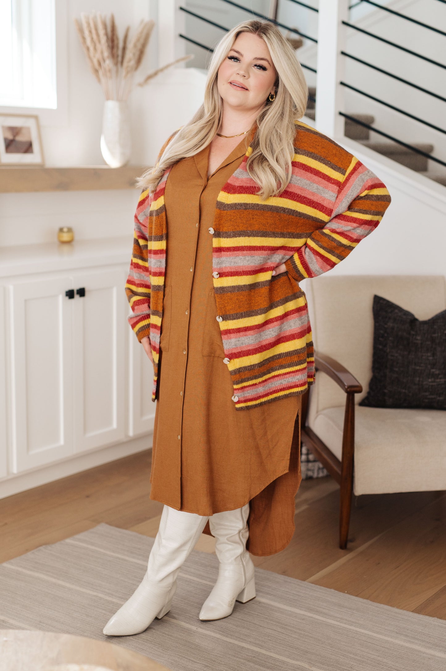 Henny Penny Striped Cardigan - GeeGee