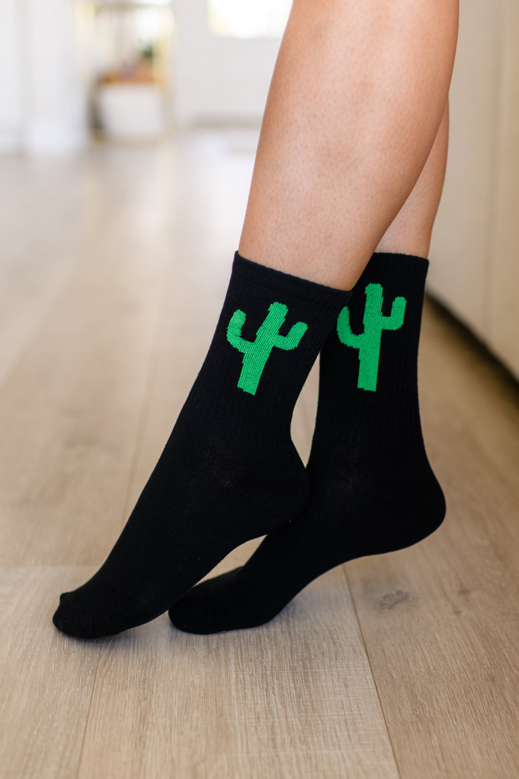 Sweet Socks Cactus - Black or White