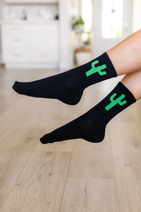 Sweet Socks Cactus - Black or White