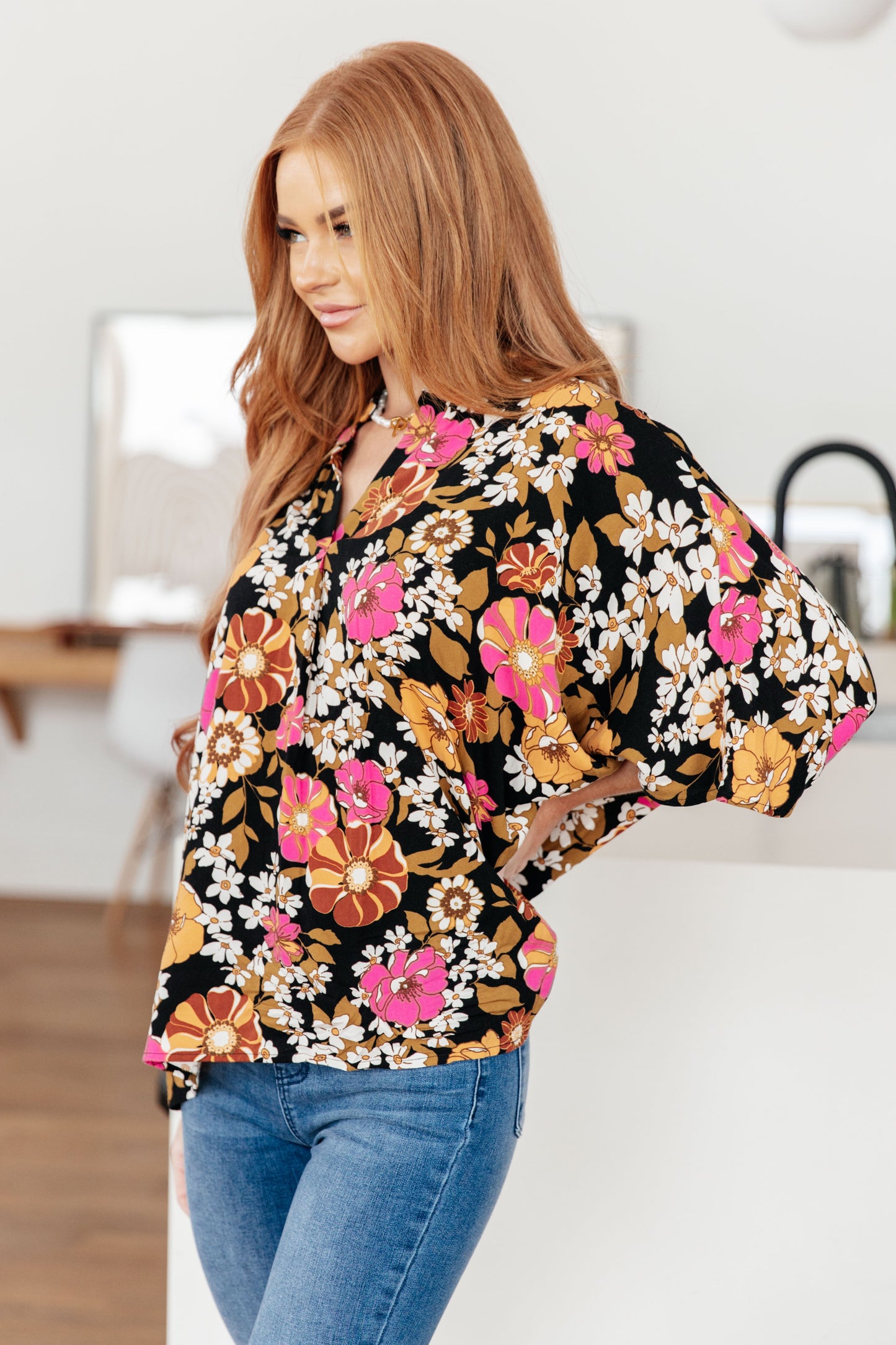 Take Another Chance Floral Print Top - Andree By Unit