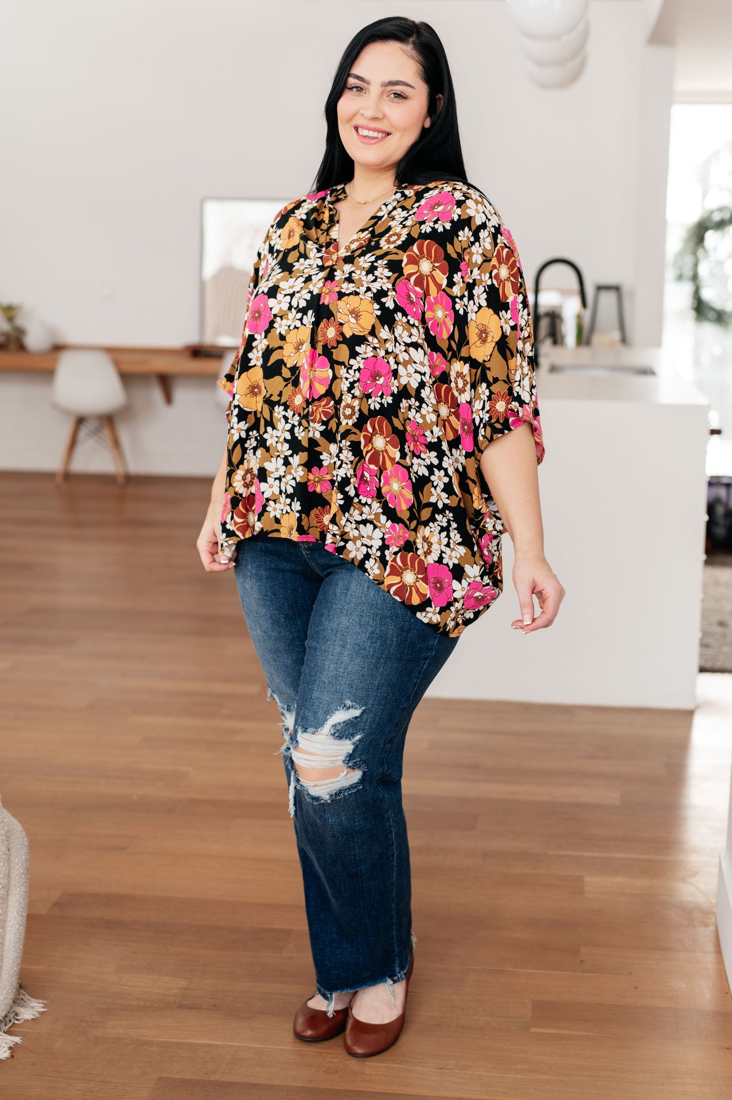 Take Another Chance Floral Print Top - Andree By Unit