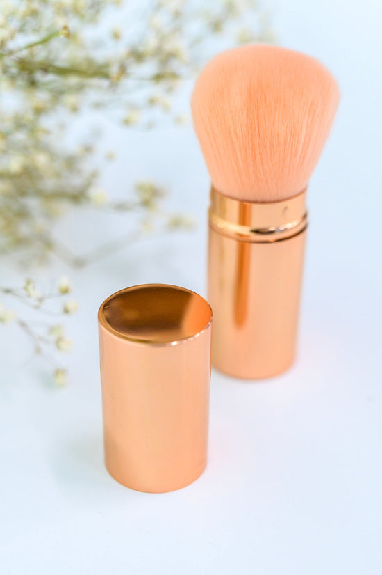 Rose Gold - Telescopic Powder Brush