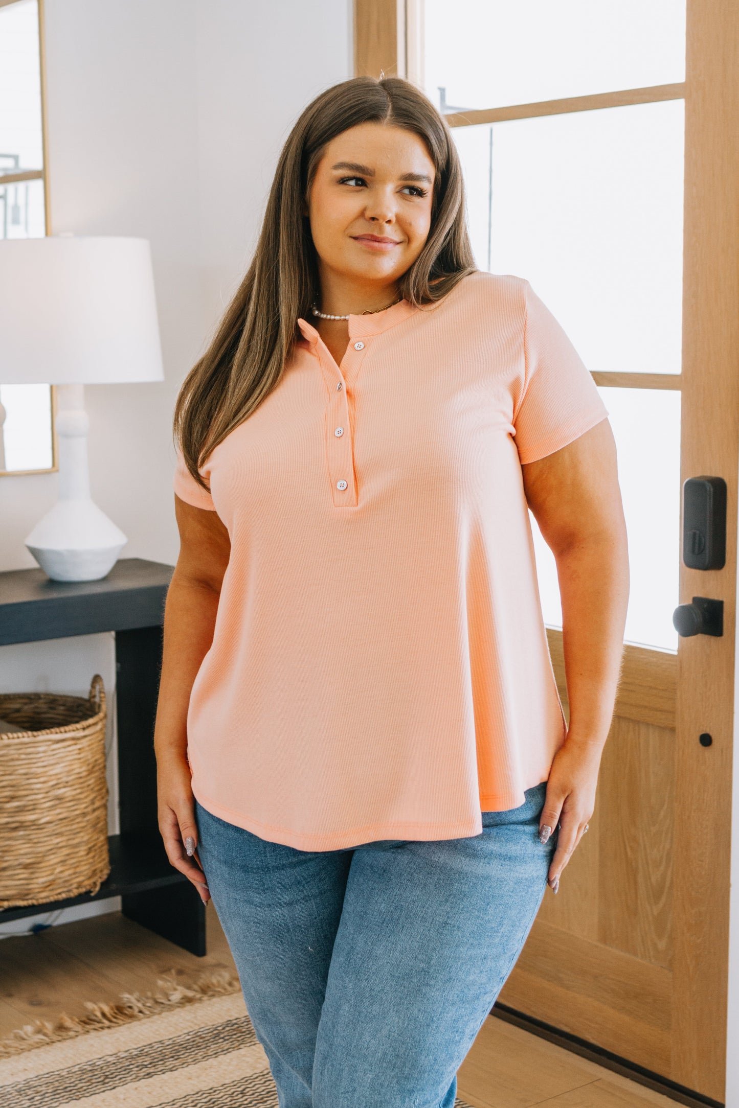 Tippy Top Ribbed Knit Henley - Sew In Love