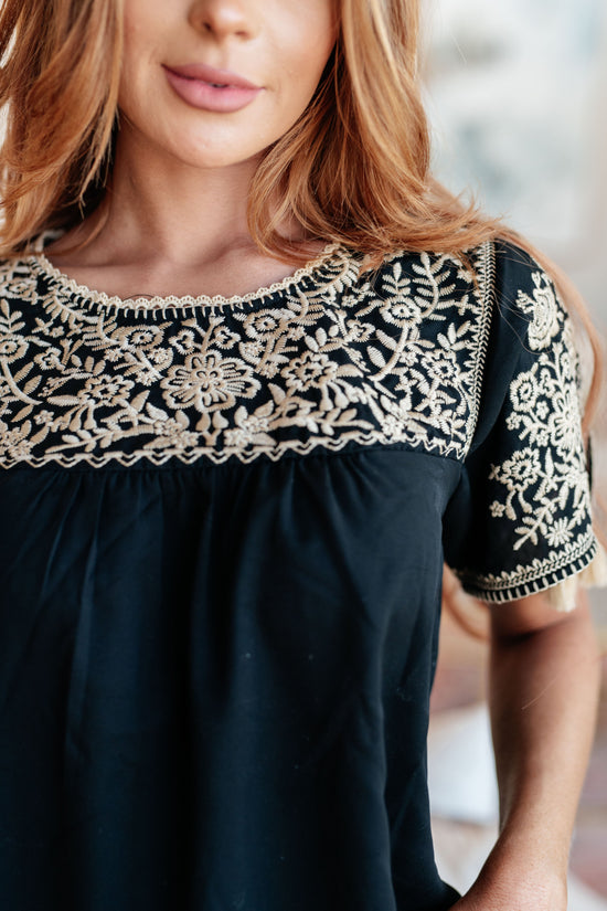 Try Again Embroidered Top - Savannah Jane