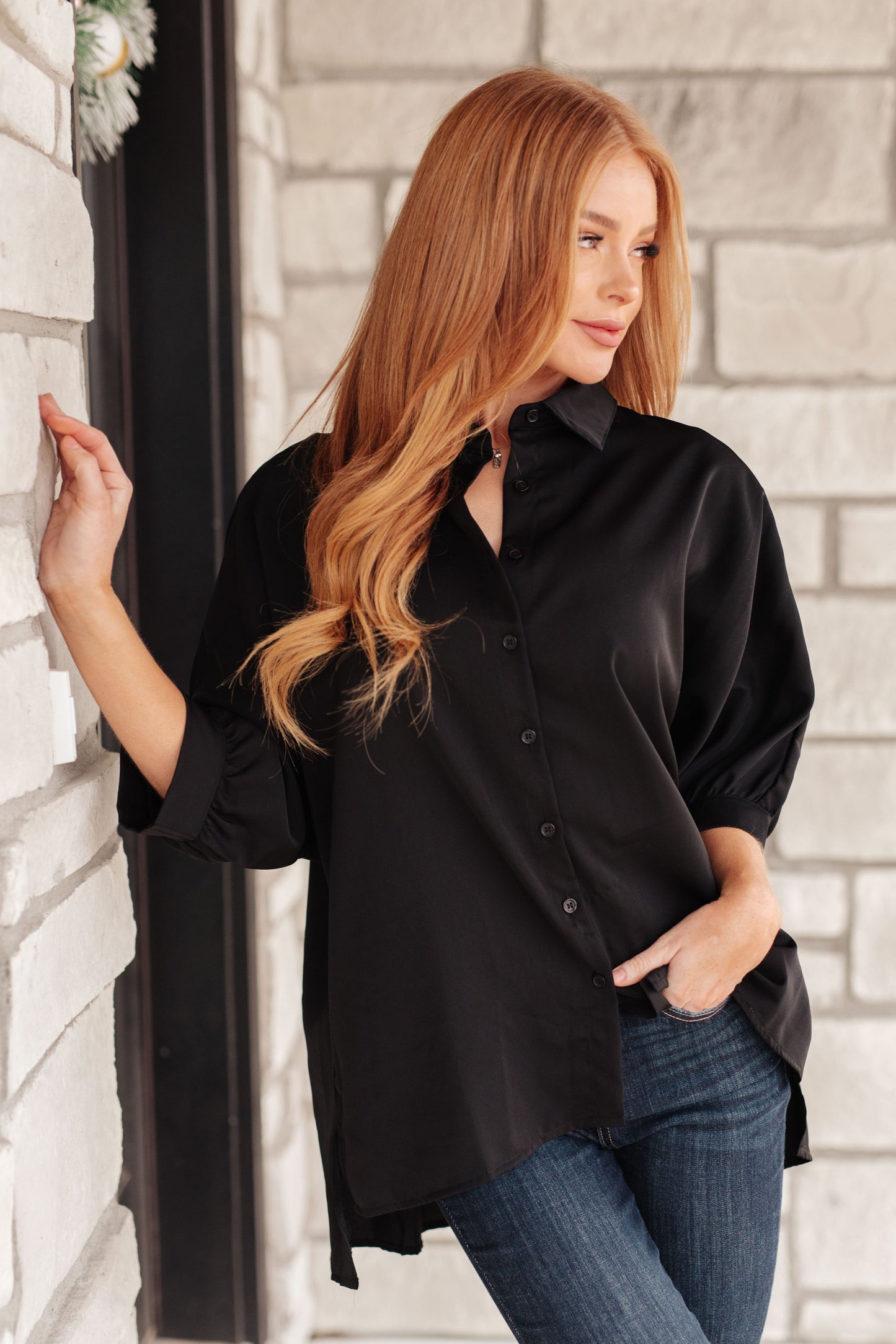 Turned Out Perfect Oversized Button Down Shirt - One Eleven North