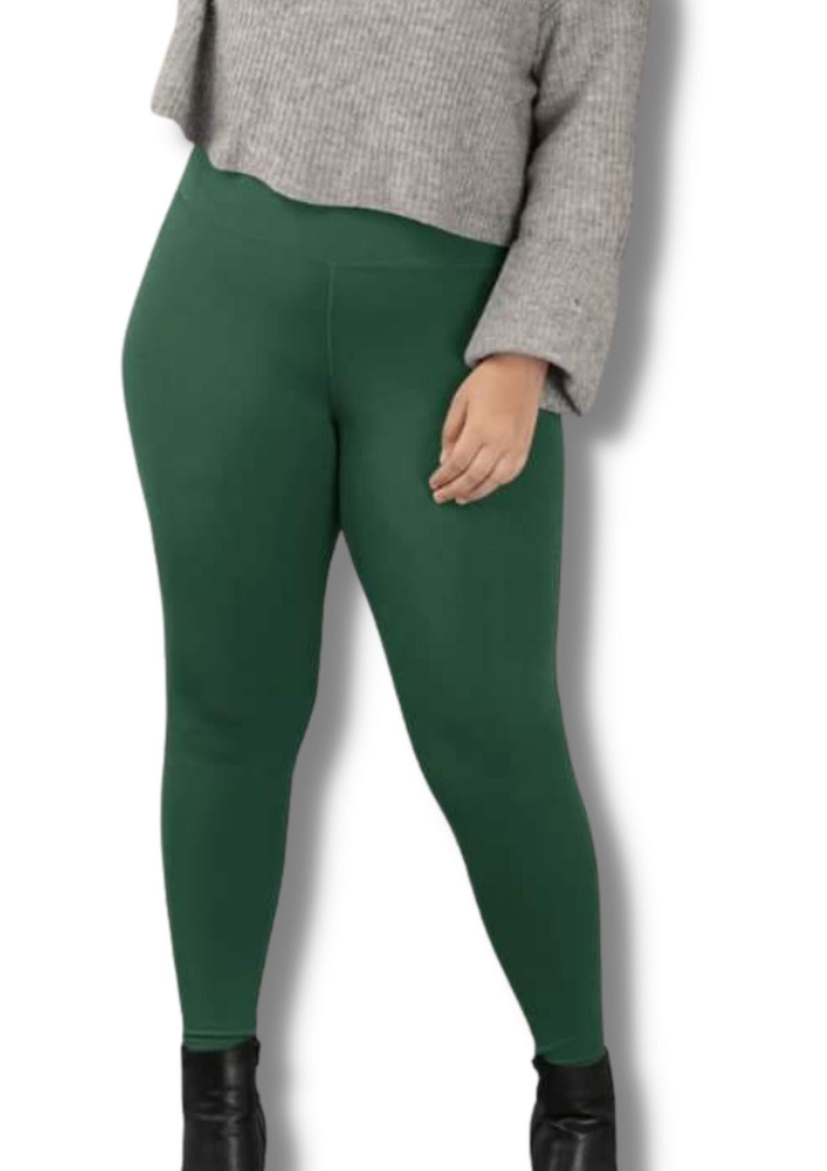 Solid Evergreen - Leggings w/Pockets