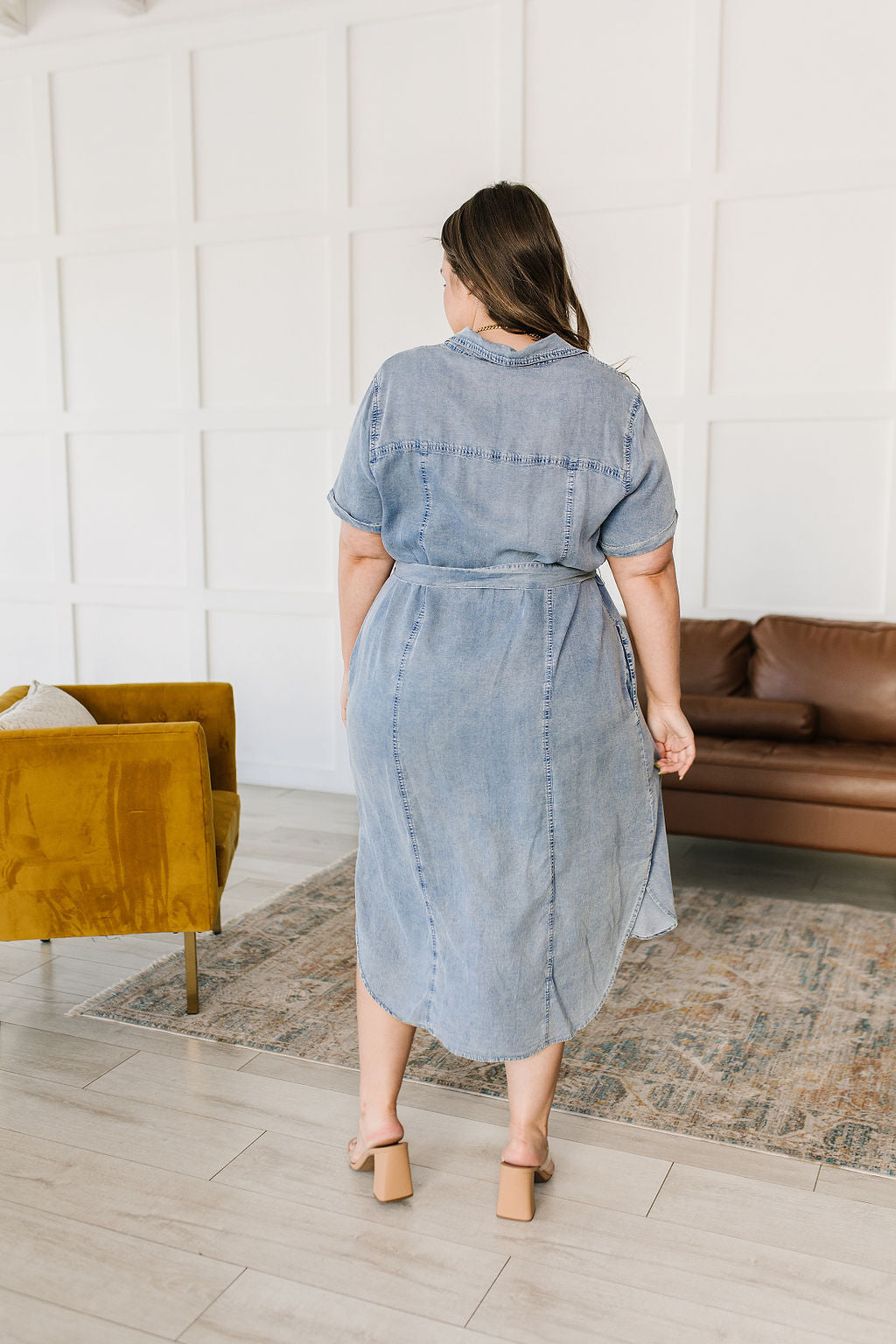 Wait For It Denim Shirtdress - GeeGee