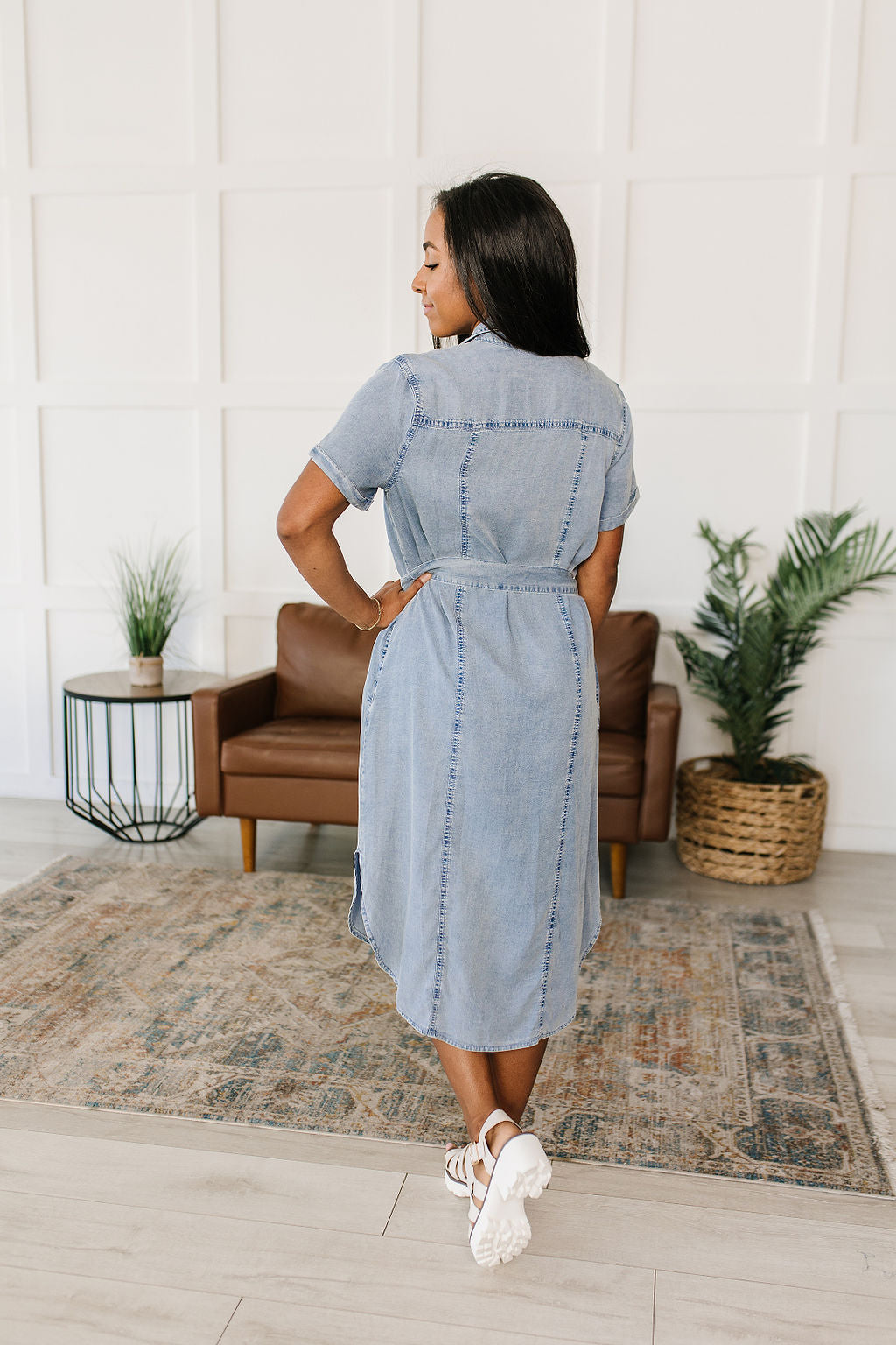 Wait For It Denim Shirtdress - GeeGee